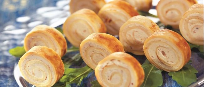 Блинчатый рулет с селедочным маслом