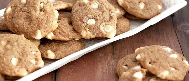 Тыквенное печенье с белым шоколадом