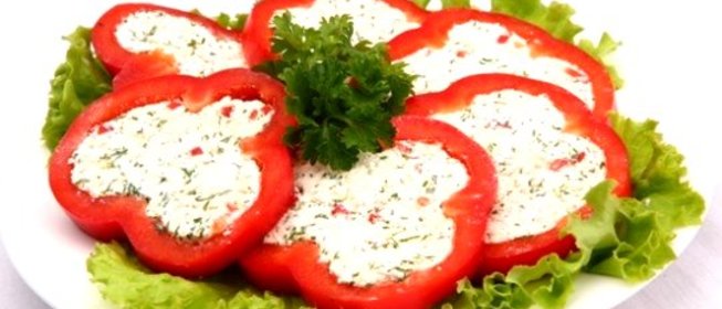 Болгарский перец фаршированный сыром