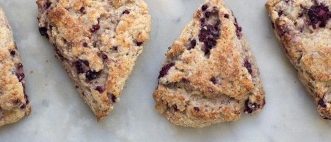 Печенье с ежевикой