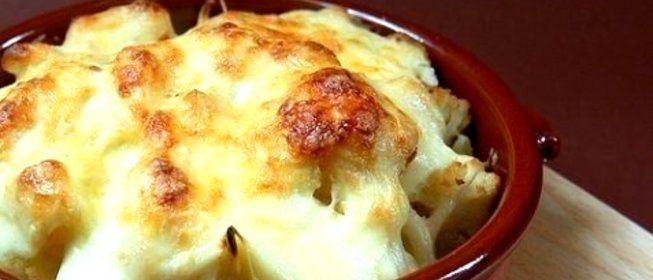 Цветная капуста в соусе бешамель