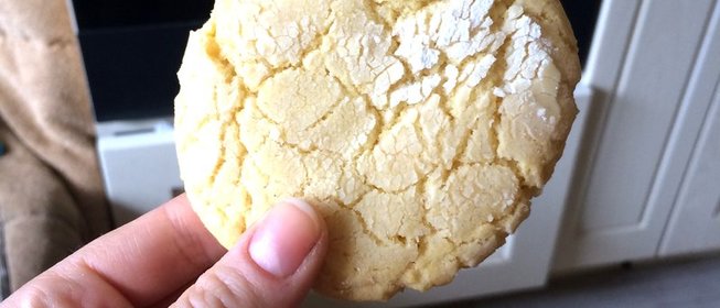 Лимонное печенье с трещинками