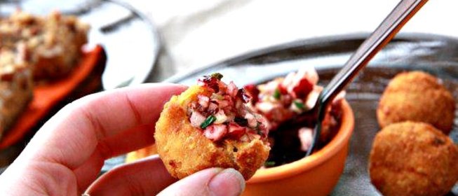 Крокеты с индейкой и сладким картофелем