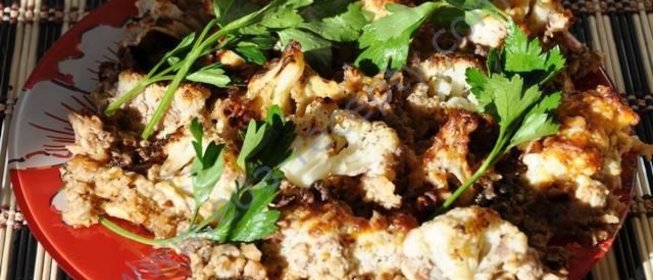 Цветная капуста с сыром и виски