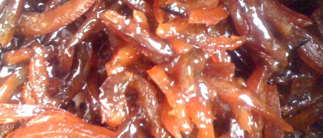 Цукаты из апельсиновых корочек