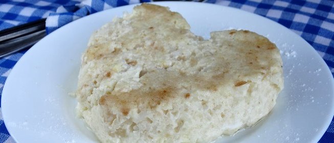 Творожная запеканка с рисом и фруктами на пару