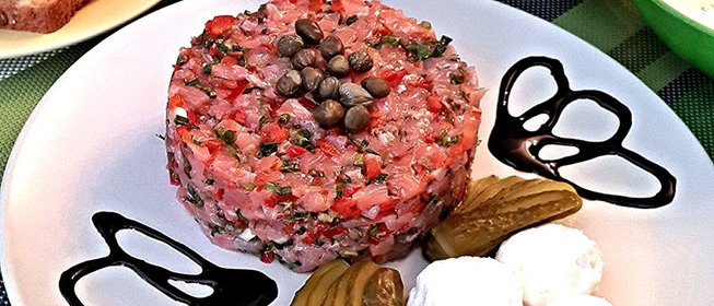 Тар-тар из слабосоленой семги