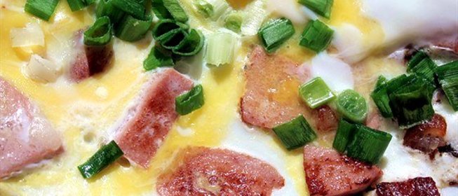 Омлет с ветчиной
