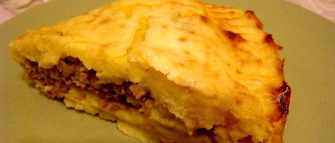 Картошка со свининой и сыром в духовке