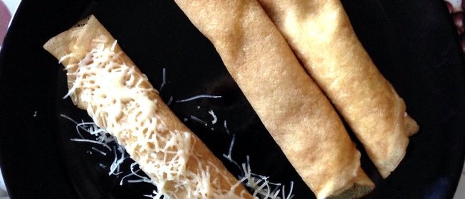 Блинчики с плавленным сыром