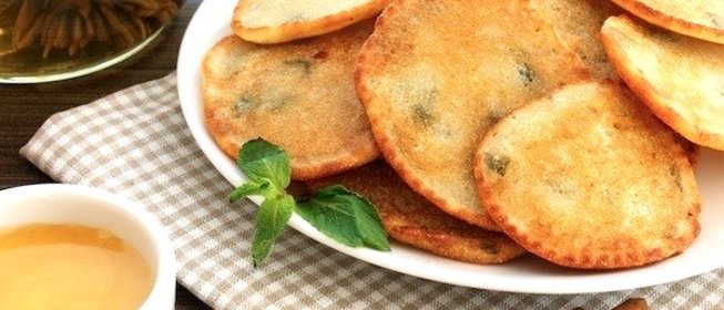 Оладьи с мятой и корицей