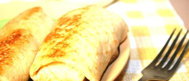 Блинчики с творогом