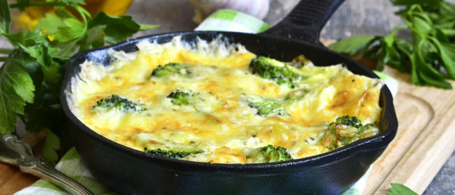 Омлет с брокколи и сыром