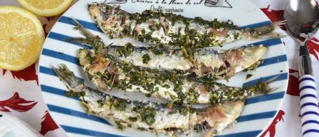 Сардины в соли и травах