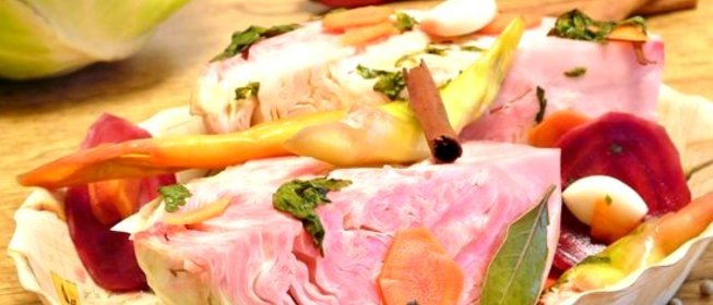 Капуста квашеная кусками