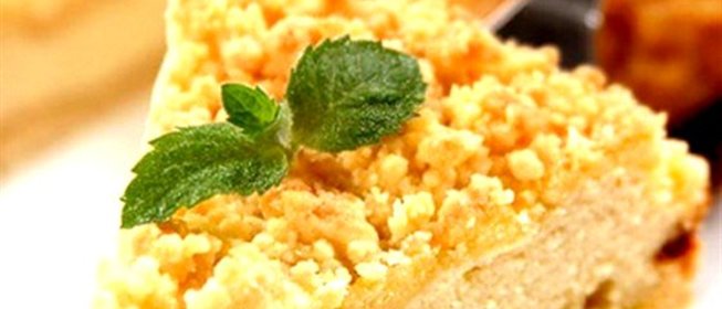 Быстрая творожная запеканка из сливочной крошки