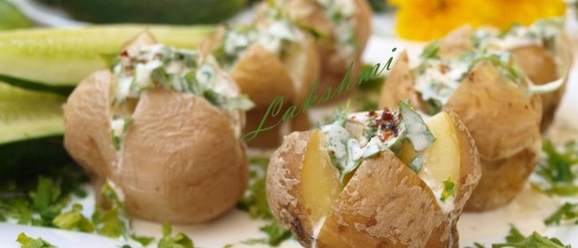 Молодой картофель запечённый на соли