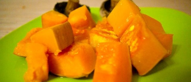 Тыква в духовке кусочками