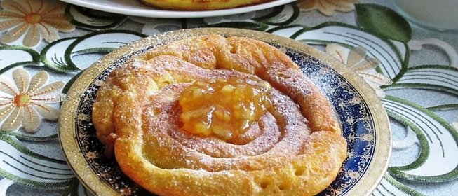 Апельсиновые оладьи без яиц