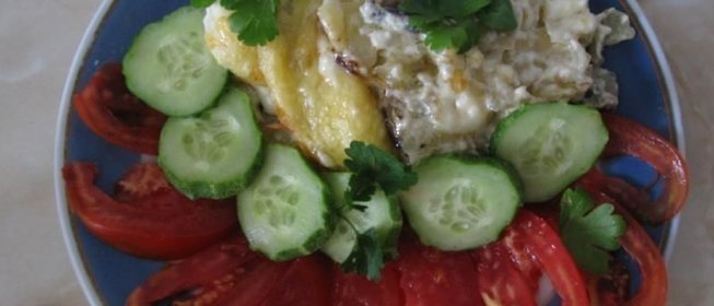 Картофельная запеканка с грибами