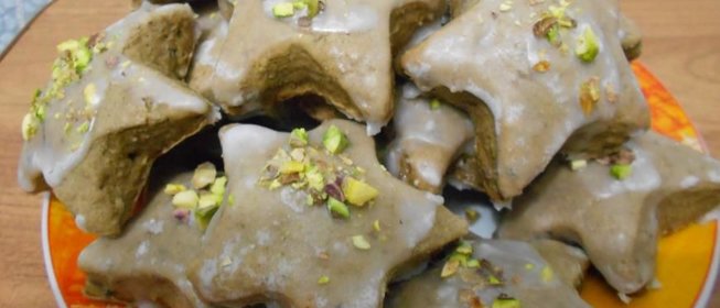 Печенье Фасолевые звездочки с фисташками
