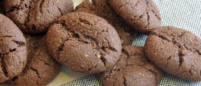 Шоколадно-кофейное овсяное печенье