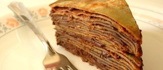 Блинный торт со сгущеным молоком