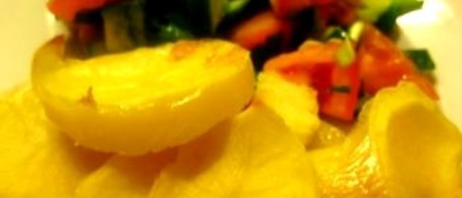 Запеченный картофель с молоком