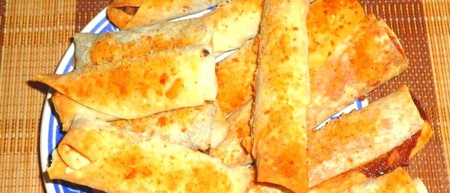 Печенье из лаваша с маком и яблоком