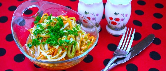 Кабачки по-корейски быстрого приготовления