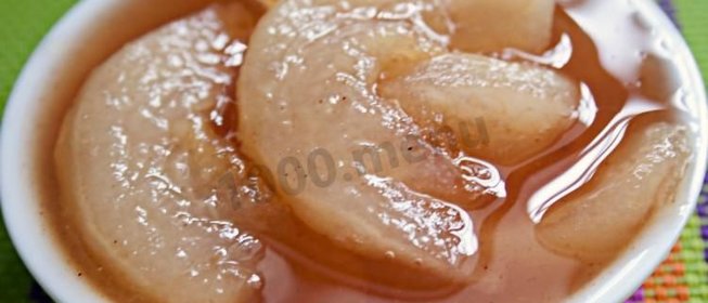 Варенье из груш дольками