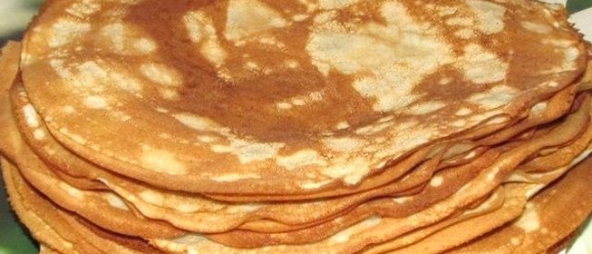 Блинчики на сметане