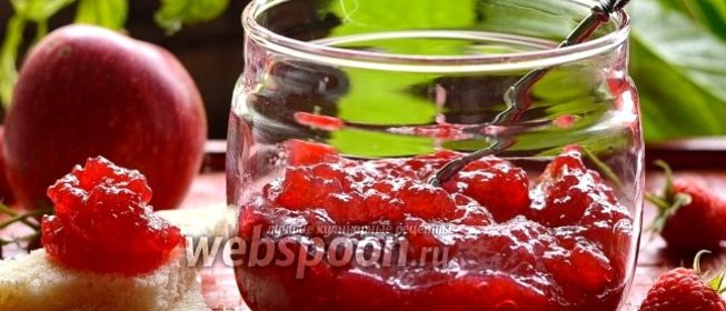 Яблочно-малиновое повидло