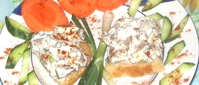 Тосты с печенью