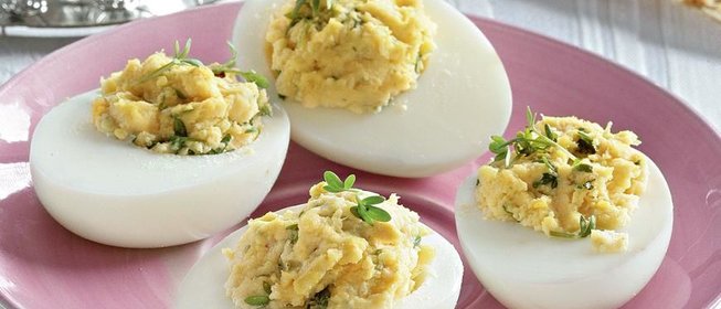 Фаршированные яйца с хреном