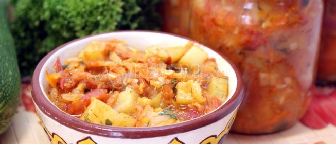 Кабачковое рагу на зиму