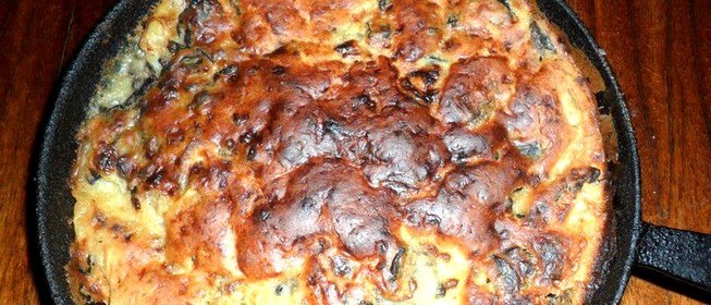 Картофель в тесте с грибами