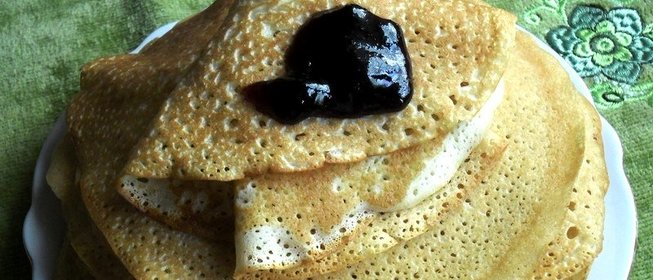 Блины на кефире диетические