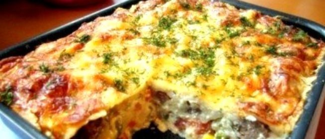 Запеканка из пельменей