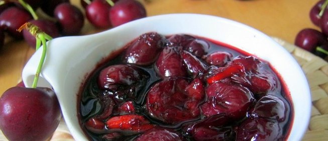 Соус из черешни