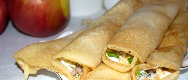 Закуска с блинами