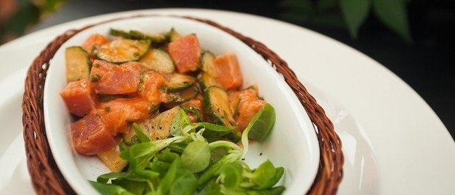 Севиче из лосося и тунца