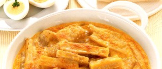 Сливочная сырная запеканка из пастернака