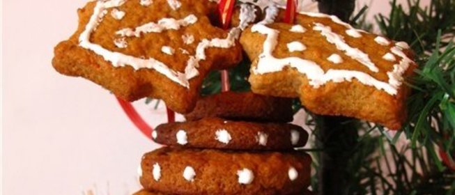 Подарочное, новогоднее печенье Колокольчики