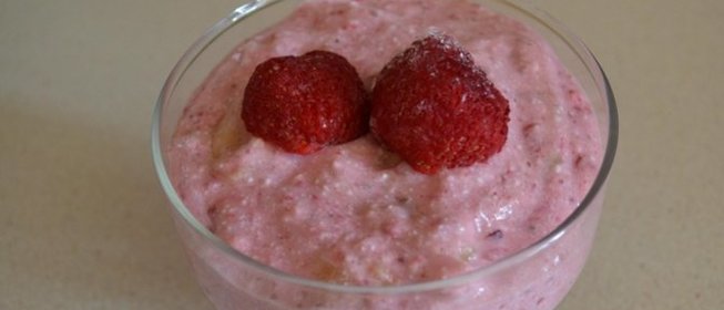 Смузи с творогом и бананом