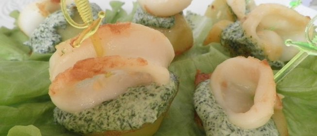 Закуска Кальмар на шпажке