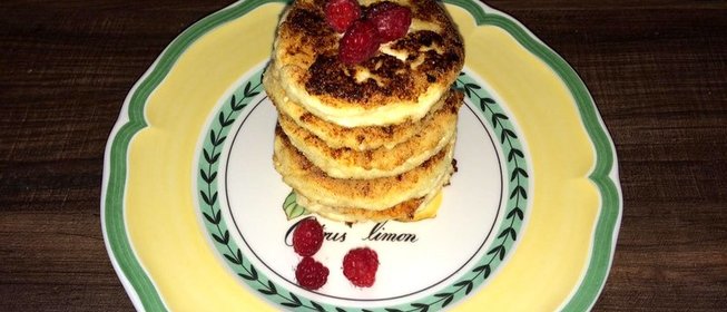 Сырники с малиновой начинкой