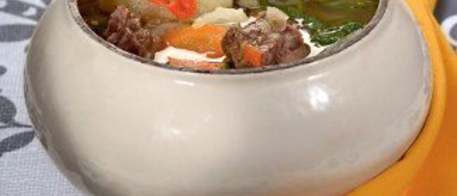 Овощи, запеченные в омлете