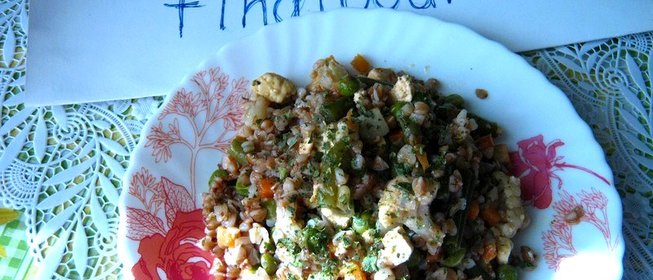 Гречка с адыгейским сыром