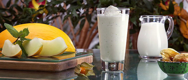 Дынно-мятный смузи